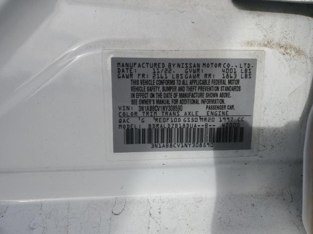 VIN 3N1AB8CV1NY308590 2022 NISSAN SENTRA no.12