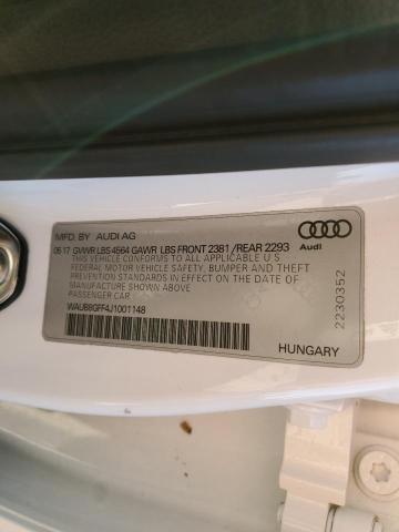 VIN WAUB8GFF4J1001148 2018 AUDI A3 no.12