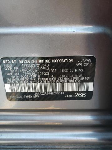 2017 MITSUBISHI OUTLANDER - JA4AZ2A34HZ053543