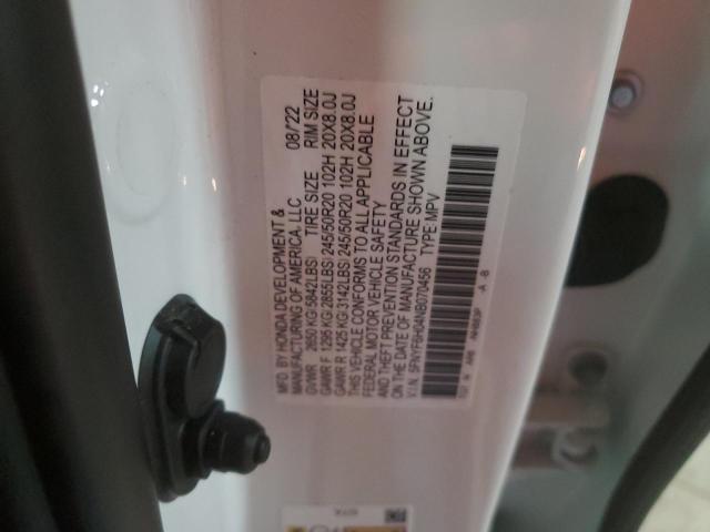 2022 HONDA PILOT ELIT - 5FNYF6H04NB070456