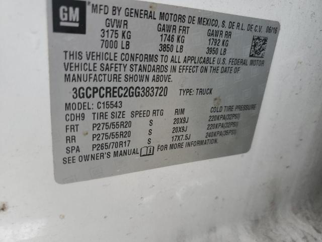 2016 CHEVROLET SILVERADO - 3GCPCREC2GG383720