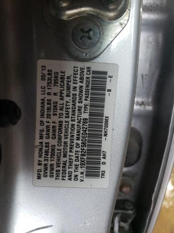 VIN 19XFB2F58DE042769 2013 HONDA CIVIC no.13