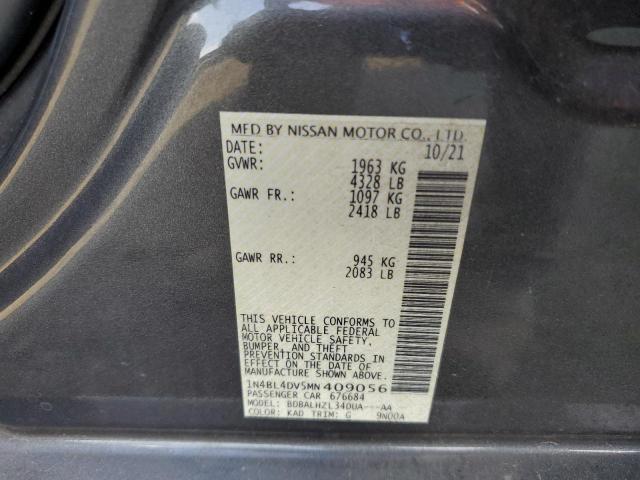 VIN 1N4BL4DV5MN409056 2021 NISSAN ALTIMA no.12