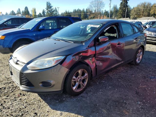 FORD FOCUS SE 2014 gray  gas 1FADP3F22EL143664 photo #1