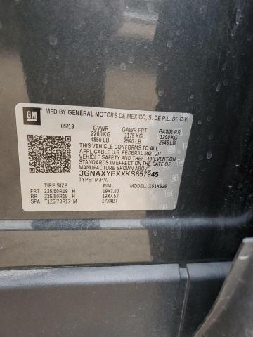 2019 CHEVROLET EQUINOX PR - 3GNAXYEXXKS657945