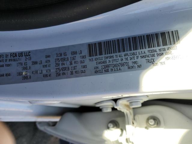 2019 RAM 1500 BIG HORN/LONE STAR 1C6RRFFGXKN760731