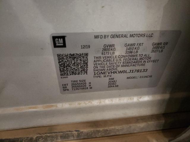 2020 CHEVROLET TRAVERSE L - 1GNEVHKW0LJ178133