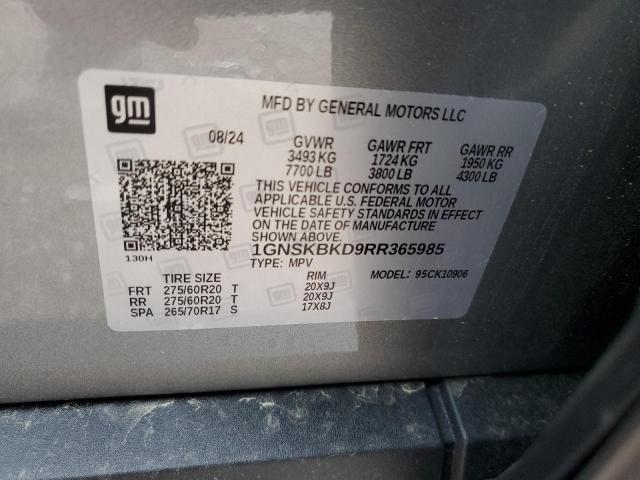 2024 CHEVROLET SUBURBAN K - 1GNSKBKD9RR365985