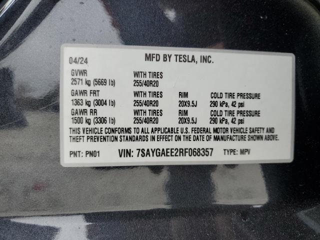 2024 TESLA MODEL Y - 7SAYGAEE2RF068357