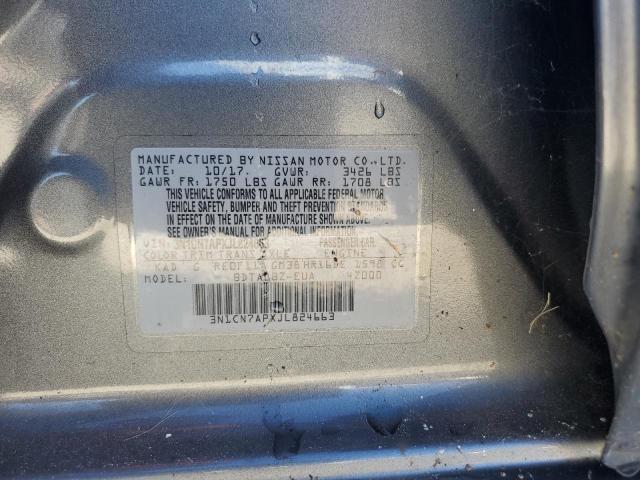 VIN 3N1CN7APXJL824663 2018 NISSAN VERSA no.12