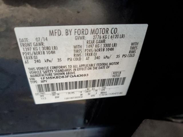 2015 FORD EXPLORER X - 1FM5K8D83FGA43693