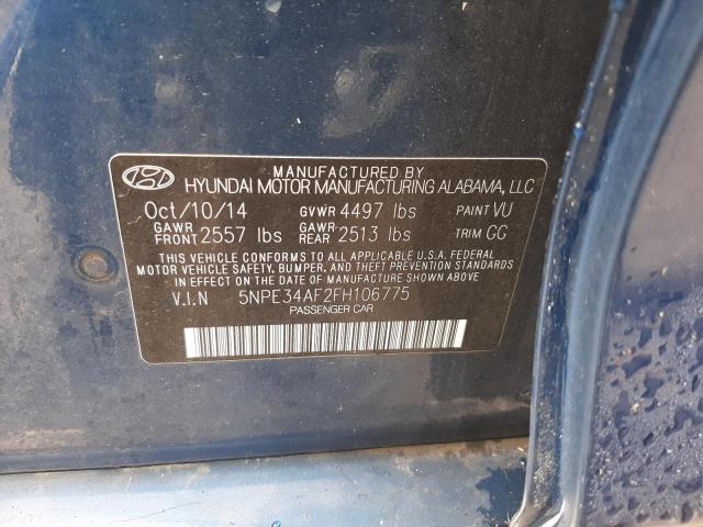 VIN 5NPE34AF2FH106775 2015 HYUNDAI SONATA no.13