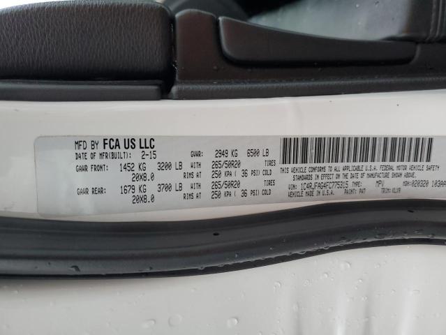 2015 JEEP GRAND CHER - 1C4RJFAG4FC775315