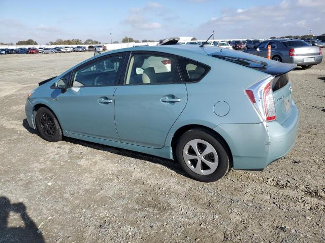 TOYOTA PRIUS 2014 teal  hybrid engine JTDKN3DU6E1804099 photo #3