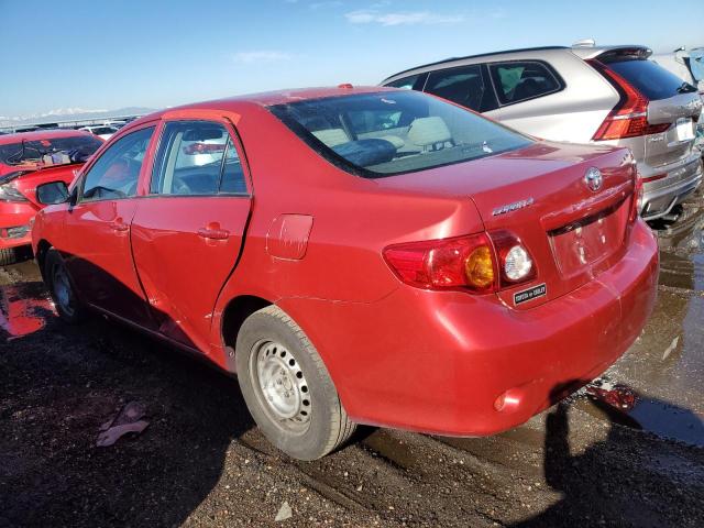 TOYOTA COROLLA BA 2009 red  gas JTDBL40E99J032746 photo #3