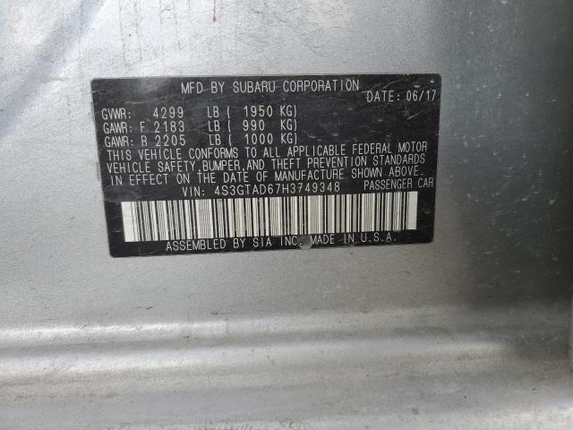 2017 SUBARU IMPREZA PR - 4S3GTAD67H3749348