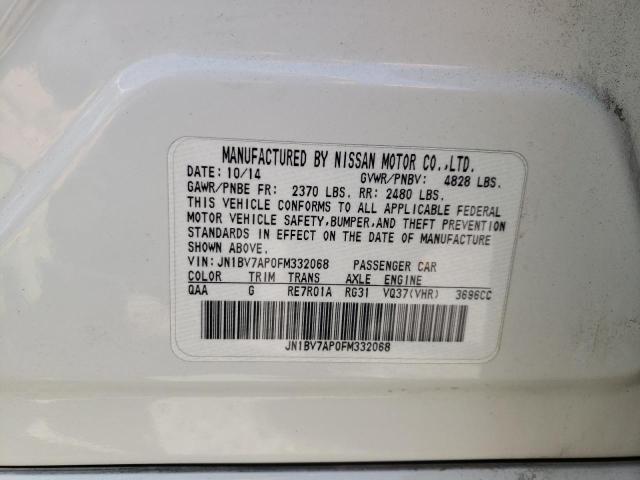 2015 INFINITI Q50 BASE - JN1BV7AP0FM332068