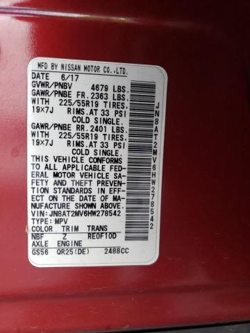 2017 NISSAN ROGUE S - JN8AT2MV6HW278542