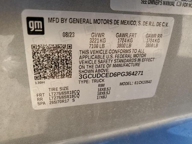 2023 CHEVROLET SILVERADO - 3GCUDCED6PG364271