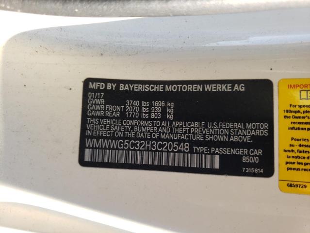 2017 MINI COOPER - WMWWG5C32H3C20548