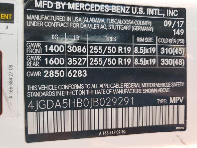 2018 MERCEDES-BENZ GLE 350 4M - 4JGDA5HB0JB029291