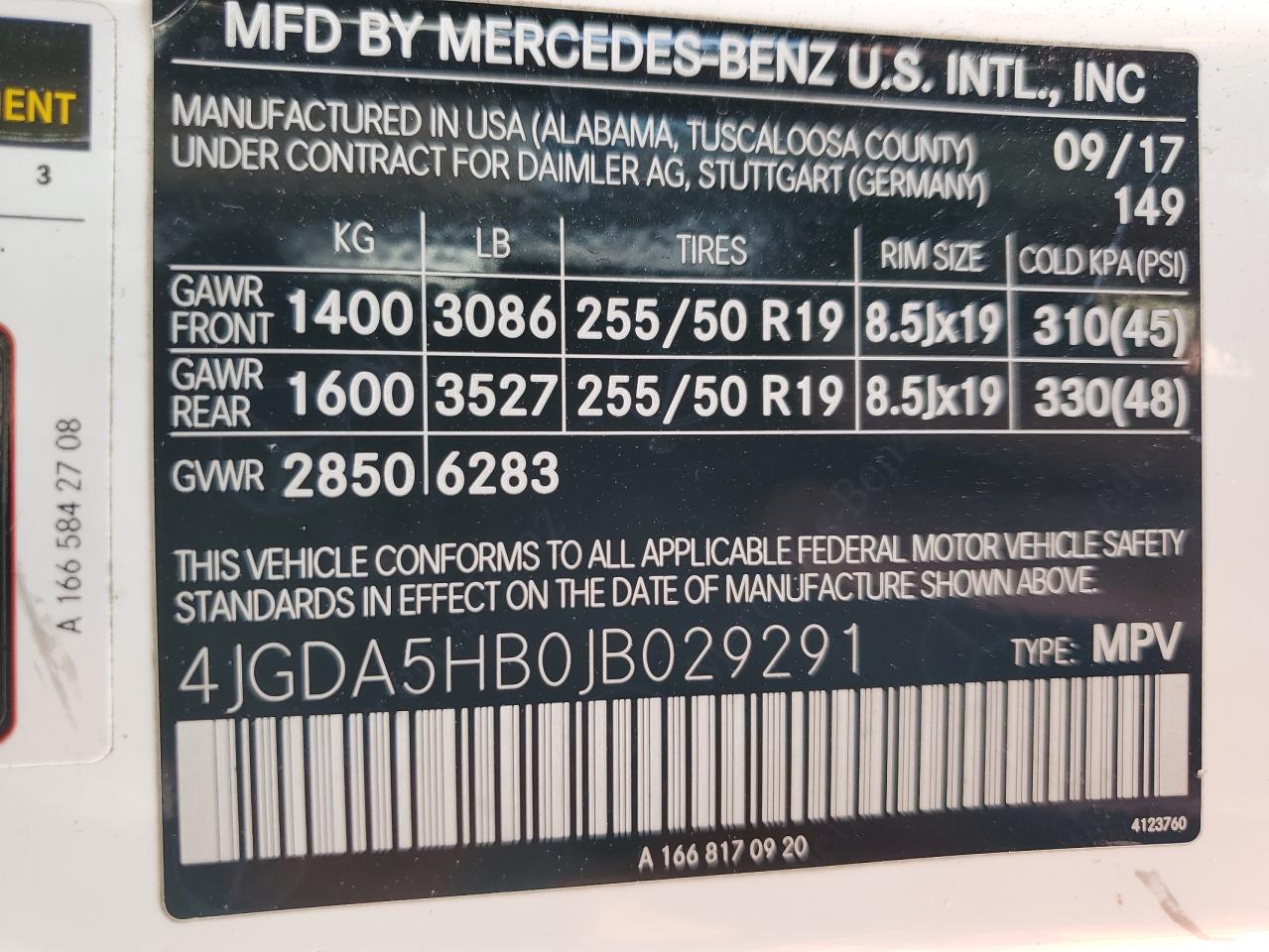 Lot #2971871969 2018 MERCEDES-BENZ GLE 350 4M