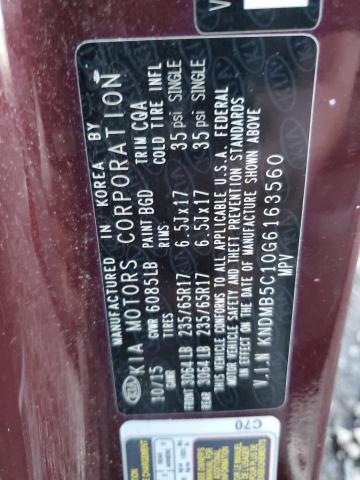 2016 KIA SEDONA LX - KNDMB5C10G6163560
