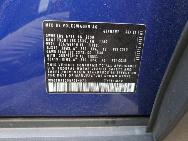 2022 VOLKSWAGEN ID.4 PRO S - WVGTMPE25NP064971