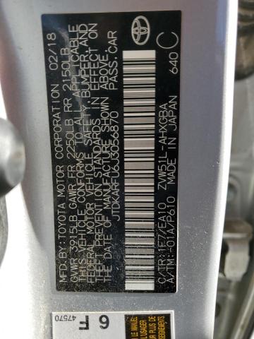 2018 TOYOTA PRIUS - JTDKARFU6J3056870