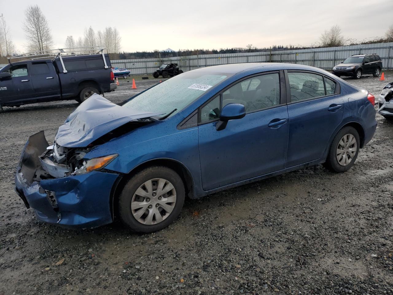 Lot #2989373741 2012 HONDA CIVIC LX