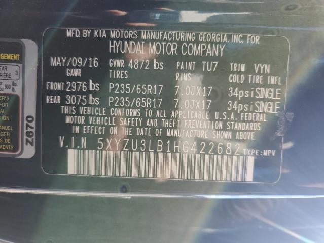 2017 HYUNDAI SANTA FE S - 5XYZU3LB1HG422682