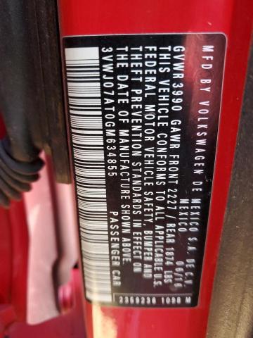 2016 VOLKSWAGEN BEETLE SE 3VWJ07AT0GM634855