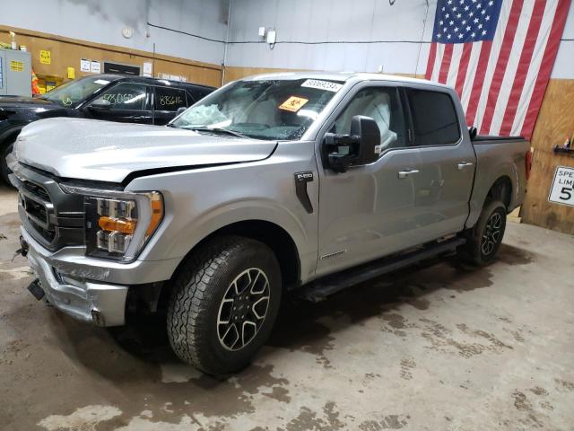 FORD F150 SUPER 2023 gray  hybrid engine 1FTFW1ED9PFA67181 photo #1