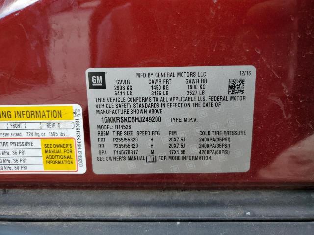 2017 GMC ACADIA LIM 1GKKRSKD6HJ249200
