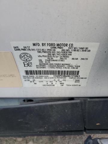 2017 FORD TAURUS LIM - 1FAHP2J86HG121865