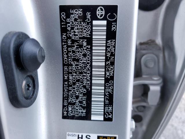 2021 TOYOTA COROLLA LE - JTDEAMDE2MJ020914