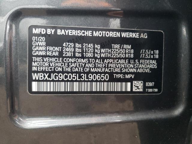 2020 BMW X1 XDRIVE2 - WBXJG9C05L3L90650