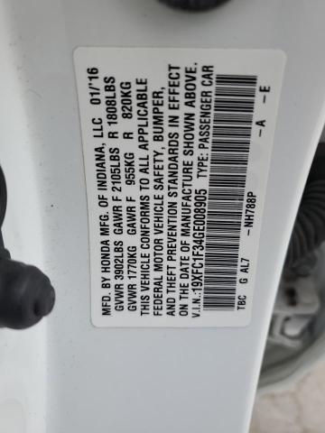 2016 HONDA CIVIC EX 19XFC1F34GE008905