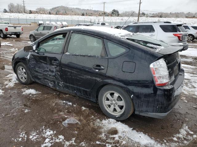 TOYOTA PRIUS 2007 black  hybrid engine JTDKB20U477625732 photo #3