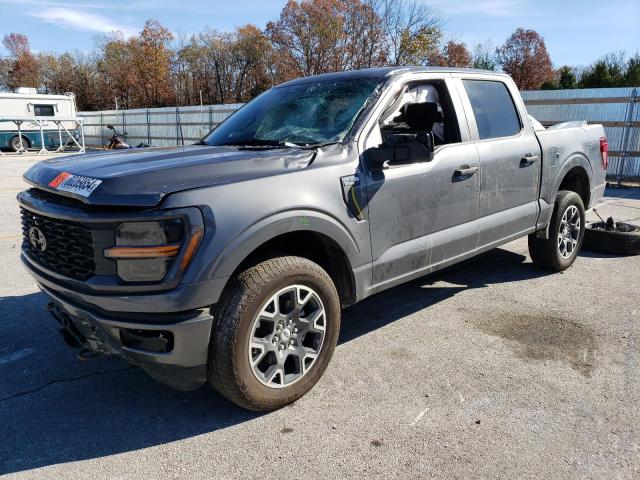 FORD F150 STX 2024 gray  gas 1FTEW2LP5RKD02510 photo #1