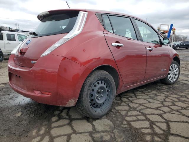 NISSAN LEAF S 2015 red  electric 1N4AZ0CP2FC321702 photo #4