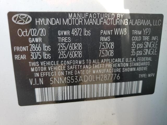 2020 HYUNDAI SANTA FE L - 5NMS53AD0LH287776