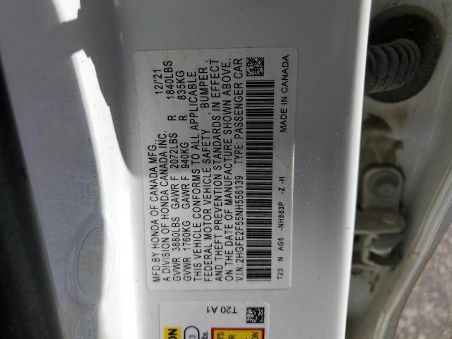2022 HONDA CIVIC SPOR - 2HGFE2F55NH556139