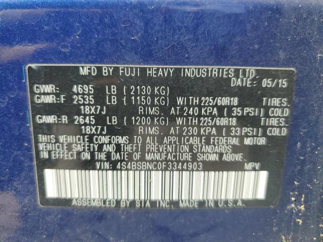2015 SUBARU OUTBACK 2. - 4S4BSBNC0F3344903