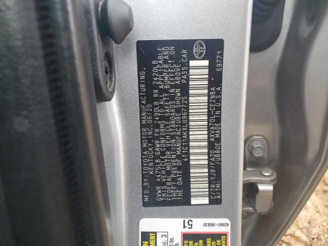 2020 TOYOTA CAMRY LE - 4T1C11AKXLU967725