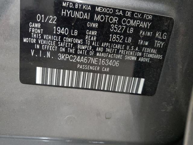 2022 HYUNDAI ACCENT SE - 3KPC24A67NE163406