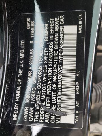 2021 HONDA CIVIC TYPE - SHHFK8G79MU200757