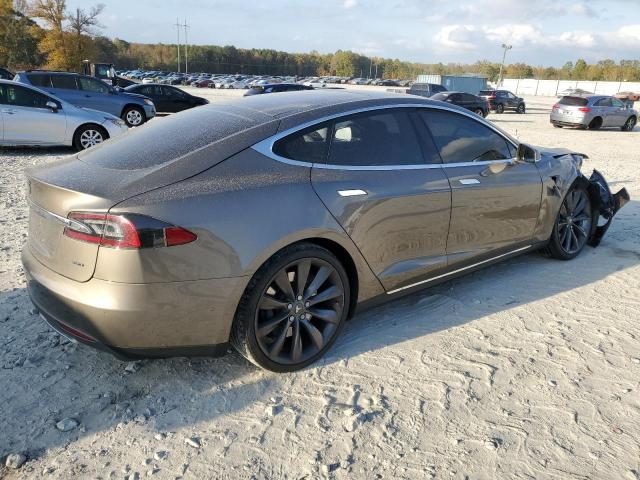 TESLA MODEL S 90 2015 tan  electric 5YJSA1V27FF100483 photo #4