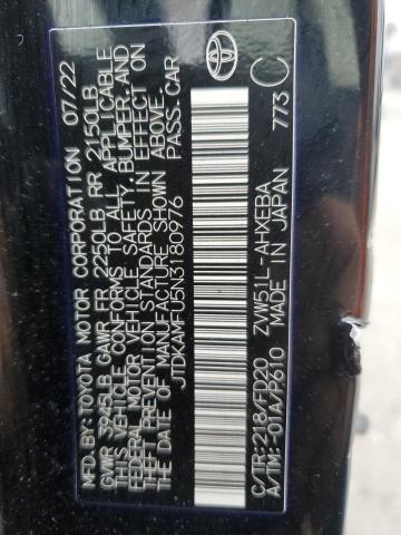 2022 TOYOTA PRIUS NIGH JTDKAMFU5N3180976