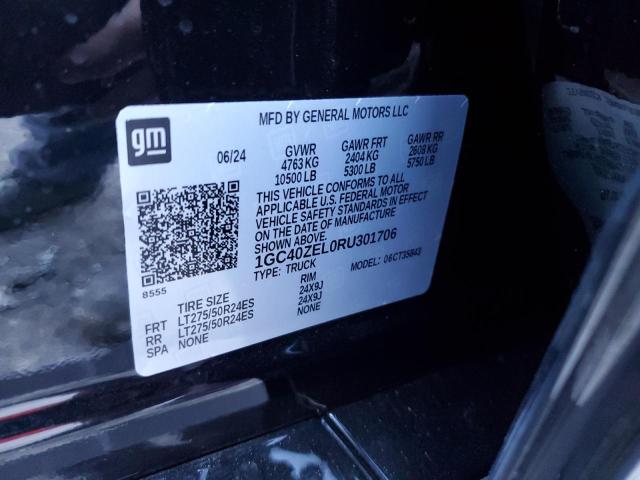 2024 CHEVROLET SILVERADO - 1GC40ZEL0RU301706